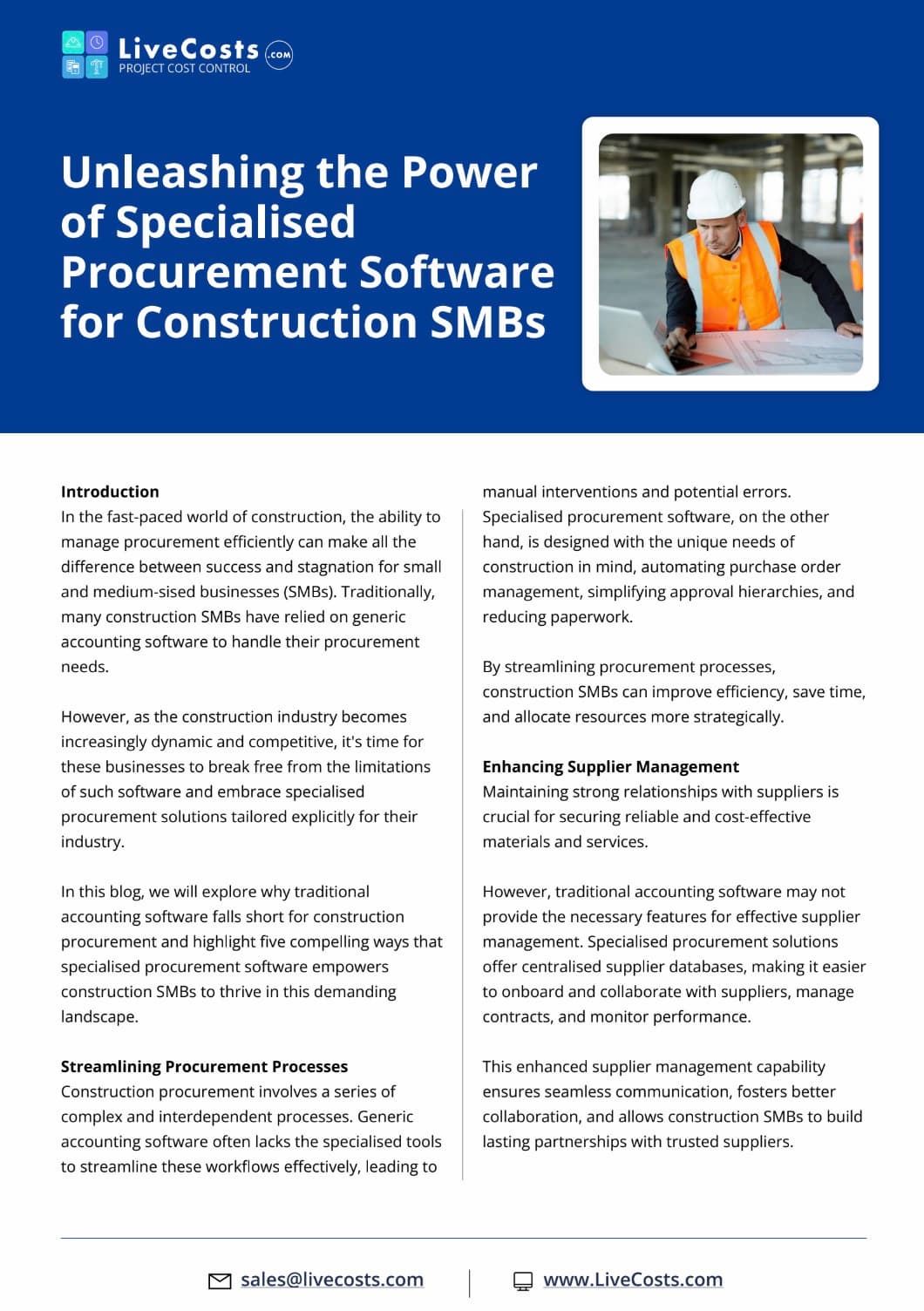 inside page preview of ebook about construction accounting software, the limitations of traditional accounting software