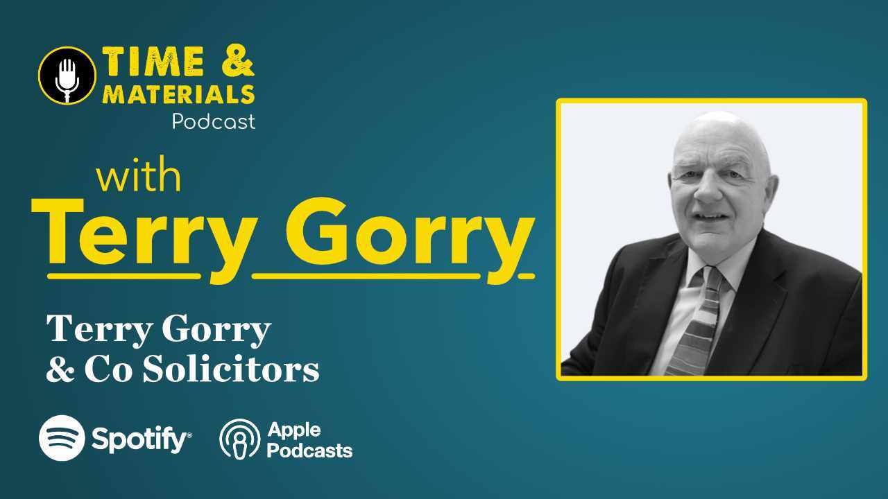Image of Terry Gorry Solicitor talking about Construction Law on the Time & Materials Podcast