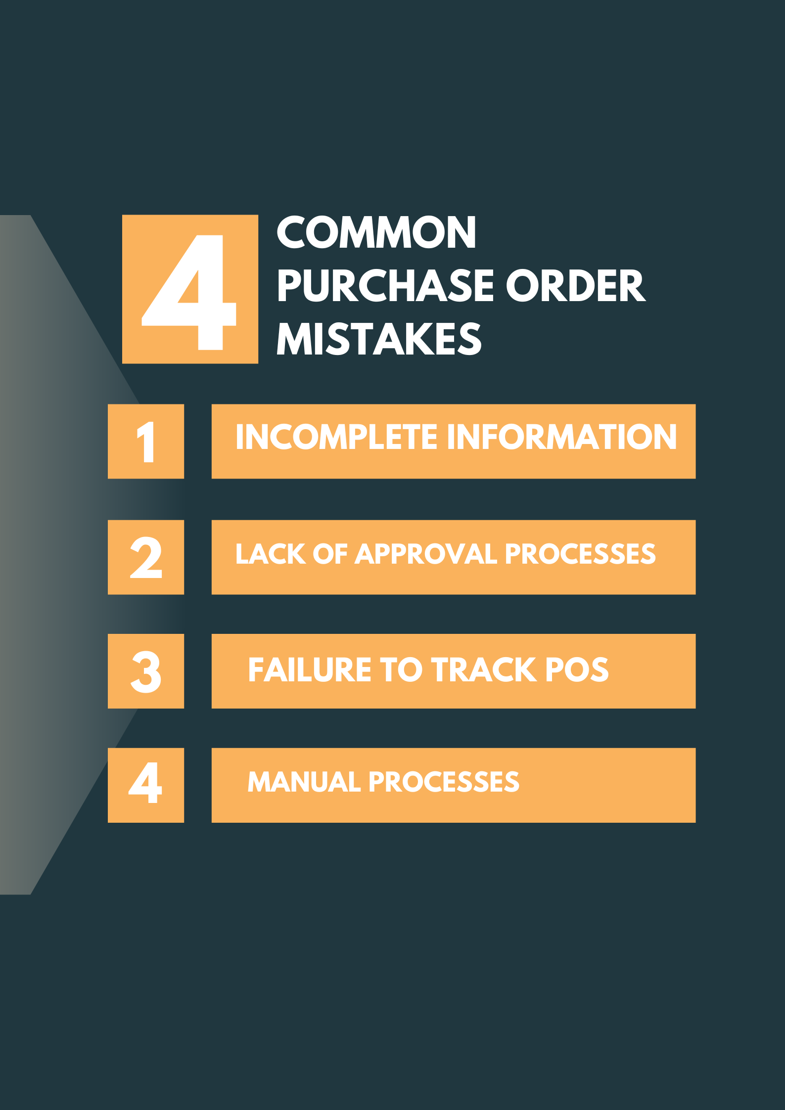 4 Common Purchase Order Mistakes Graphic