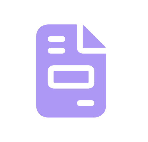 "Icon of an invoice document representing billing and invoicing tools in General Contractor Software for streamlined financial management."