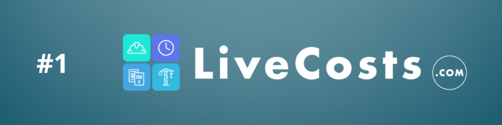 LiveCosts construction job costing software dashboard