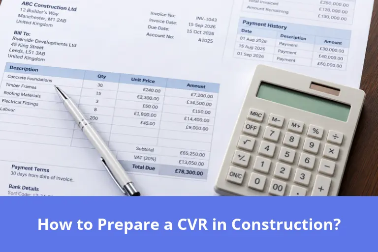 How to Prepare a CVR in Construction