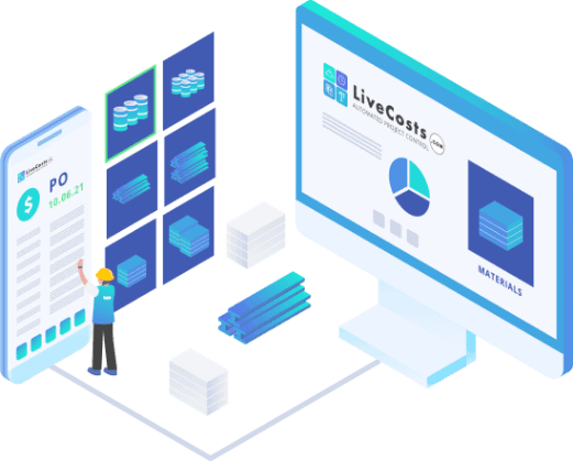 hero image of livecosts construction accounting software pricing catalogue feature