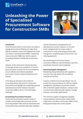 inside page preview of ebook about construction accounting software, the limitations of traditional accounting software